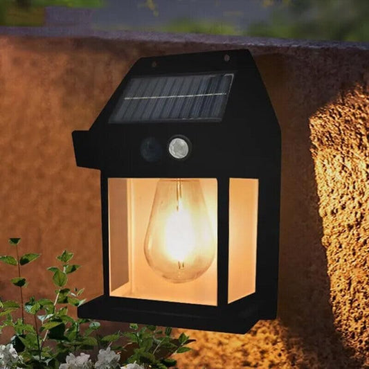 KRIKU EXPO New Wireless Dusk to Dawn Motion Sensor LED Wall Sconce, Solar Light Outdoor Wall Light, Solar Lamp with Motion Sensor, Waterproof Outdoor Lamp for Garden, Patio, Yard- Multi Color